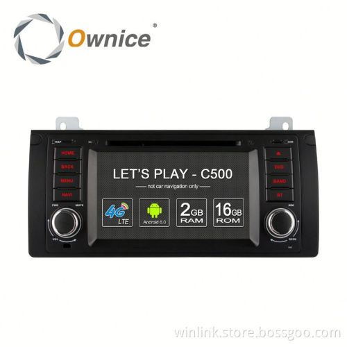 Quad core Android6.0 Ownice C500 car navi radio For BMW X5 E53 2000 - 2007 support OBD DAB TPMS Built in 4G LTE